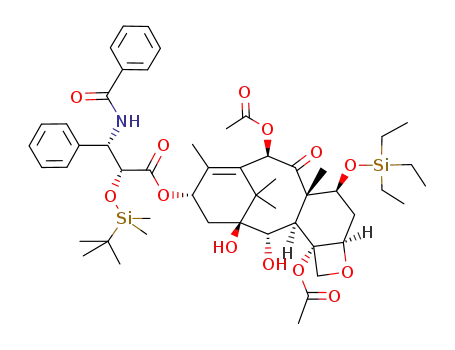 [(1S,2S,3R,4S,7R,9S,10S,12R,15S)-4,12-Diacetyloxy-1,2-dihydroxy-10,14,17,17-tetramethyl-11-oxo-9-triethylsilyloxy-6-oxatetracyclo[11.3.1.03,10.04,7]heptadec-13-en-15-yl] (2R,3S)-3-benzamido-2-[tert-butyl(dimethyl)silyl]oxy-3-phenylpropanoate