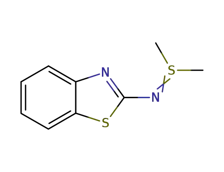 Molecular Structure of 65490-70-2 (Sulfilimine, N-2-benzothiazolyl-S,S-dimethyl- (9CI))