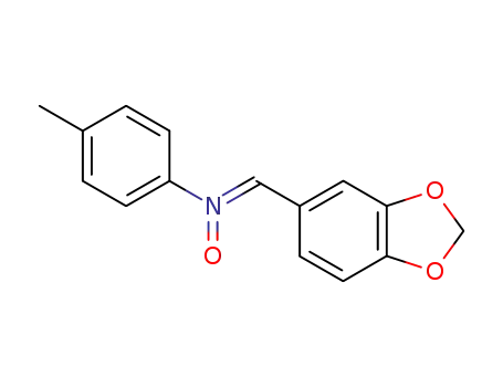 Benzenamine, N-(1,3-benzodioxol-5-ylmethylene)-4-methyl-, N-oxide