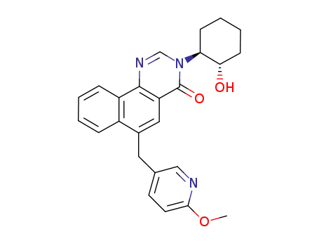 3-((1S,2S)-2-hydroxycyclohexyl)-6-((6-methoxypyridin-3-yl)methyl)benzo[h]quinazolin-4(3H)-one