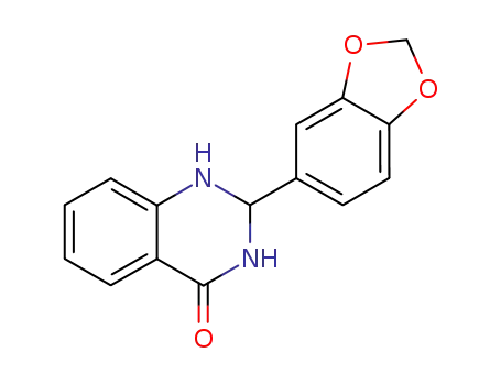 Molecular Structure of 61195-17-3 (4(1H)-Quinazolinone, 2-(1,3-benzodioxol-5-yl)-2,3-dihydro-)