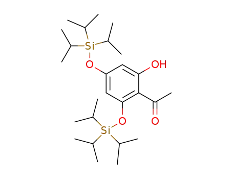 Molecular Structure of 1198596-15-4 (1-(2-hydroxy-4,6-diisopropylsilyloxyphenyl)ethanone)