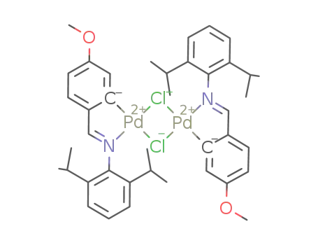 trans-μ-dichlorobis[(2,6-diisopropyl-N-(4-methoxybenzyliden-2-ido)aniline)palladium(II)]