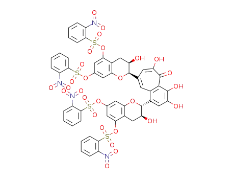 (2R,3R)-5,7,5,7-tetra-O-(2-nitrobenzenesulfonyl)neotheaflavin
