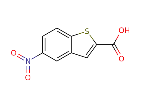 Molecular Structure of 6345-55-7 (5-NITRO-1-BENZOTHIOPHENE-2-CARBOXYLIC ACID)