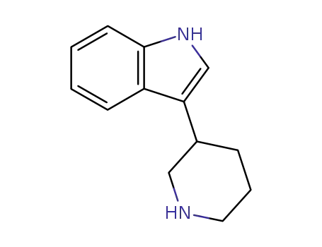 Molecular Structure of 204687-20-7 (3-(Piperidin-3-yl)-1H-indole)