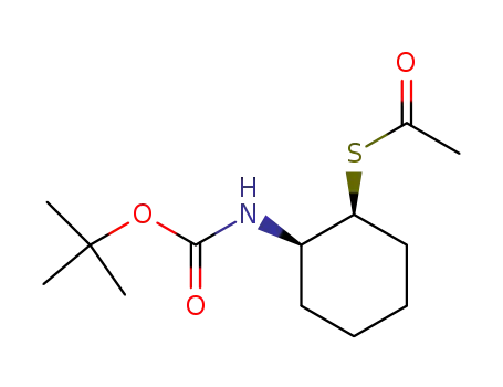 Ethanethioic acid,
S-[(1S,2R)-2-[[(1,1-dimethylethoxy)carbonyl]amino]cyclohexyl] ester