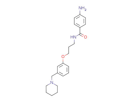 Benzamide, 4-amino-N-[3-[3-(1-piperidinylmethyl)phenoxy]propyl]-