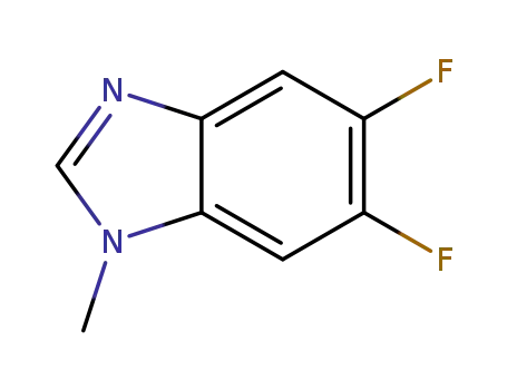 Molecular Structure of 279231-43-5 (1H-Benzimidazole,5,6-difluoro-1-methyl-(9CI))