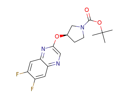 (R)-t-butyl-3-((6,7-difluoroquinoxaline-2-yl)-oxy)pyrrolidine-1-carboxylate