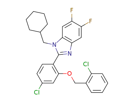 2-[4-Chloro-2-(2-chloro-benzyloxy)-phenyl]-1-cyclohexylmethyl-5,6-difluoro-1H-benzoimidazole