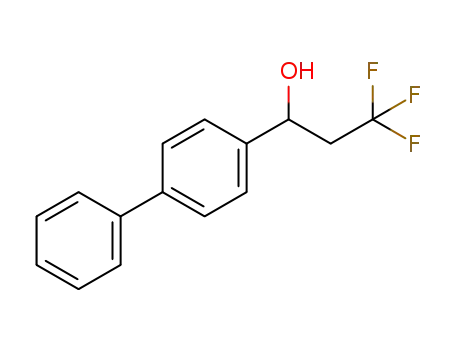 Molecular Structure of 1282444-70-5 (1-([1,1'-biphenyl]-4-yl)-3,3,3-trifluoropropan-1-ol)