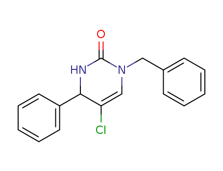 2(1H)-Pyrimidinone, 5-chloro-3,4-dihydro-4-phenyl-1-(phenylmethyl)-
