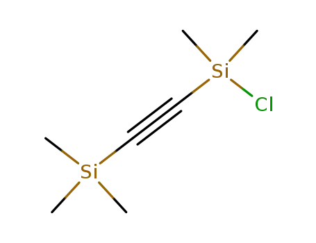 Molecular Structure of 22843-61-4 (Silane, [(chlorodimethylsilyl)ethynyl]trimethyl-)