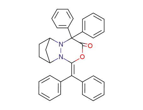 1-benzhydrylidene-4,4-diphenyl-6,7,8,9-tetrahydro-6,9-methano-pyridazino[1,2-<i>c</i>][1,3,4]oxadiazin-3-one