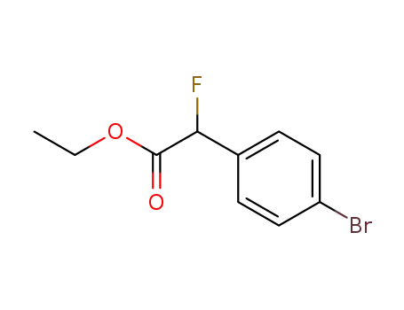 Molecular Structure of 109064-24-6 (ethyl 2-(4-bromophenyl)-2-fluoroacetate)