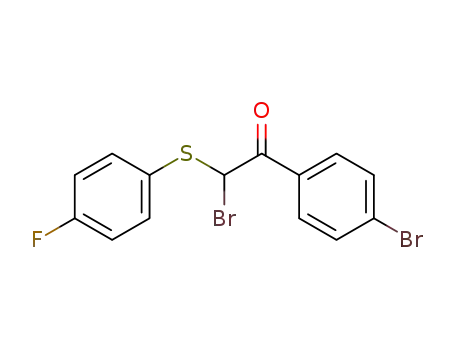 2-bromo-1-(4-bromo-phenyl)-2-(4-fluoro-phenylsulfanyl)-ethanone