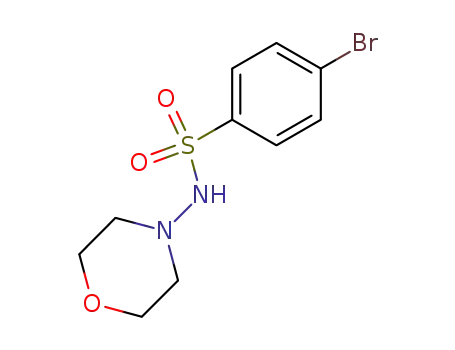 Molecular Structure of 64268-87-7 (Benzenesulfonamide, 4-bromo-N-4-morpholinyl-)