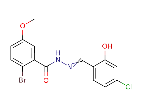 2-bromo-5-methoxybenzoic acid (4-chloro-2-hydroxybenzylidene)hydrazide