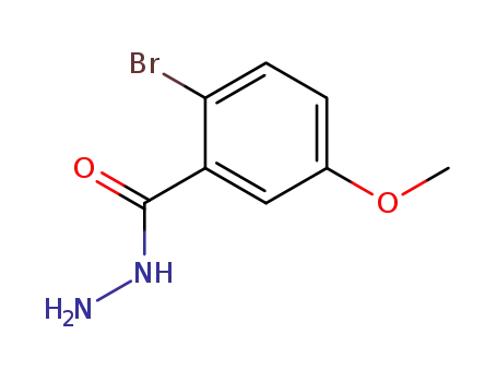 Molecular Structure of 112584-40-4 (2-BROMO-5-METHOXYBENZENE-1-CARBOHYDRAZIDE)