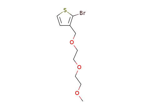 Molecular Structure of 159821-59-7 (Thiophene, 2-bromo-3-[[2-(2-methoxyethoxy)ethoxy]methyl]-)