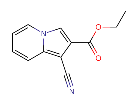 2-Indolizinecarboxylic acid, 1-cyano-, ethyl ester