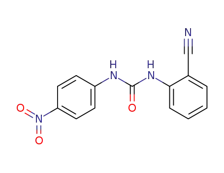 Molecular Structure of 100184-16-5 (1-(2-cyanophenyl)-3-(4-nitrophenyl)urea)