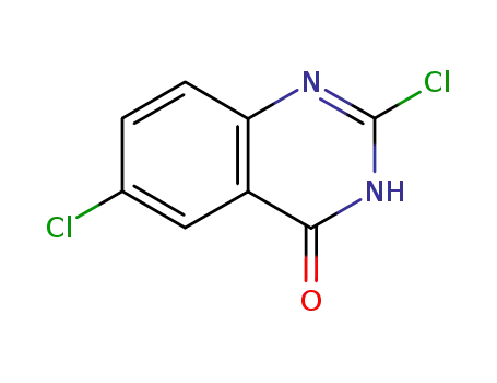 Molecular Structure of 20197-87-9 (2,6-dichloroquinazolin-4(3H)-one)