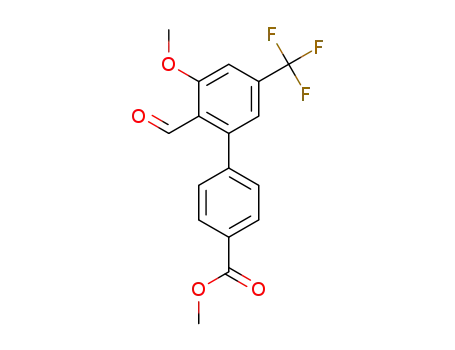 methyl 2'-formyl-3'-methoxy-5'-(trifluoromethyl)-[1,1'-biphenyl]-4-carboxylate