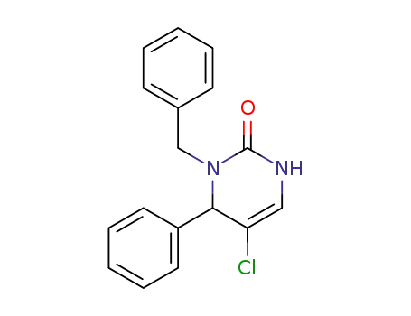 2(1H)-Pyrimidinone, 5-chloro-3,6-dihydro-6-phenyl-1-(phenylmethyl)-