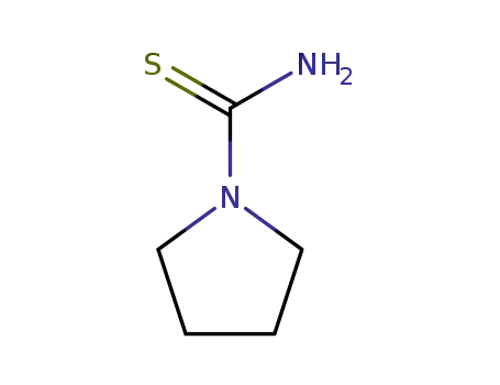 Molecular Structure of 40398-36-5 (pyrrolidine-1-carbothioamide)