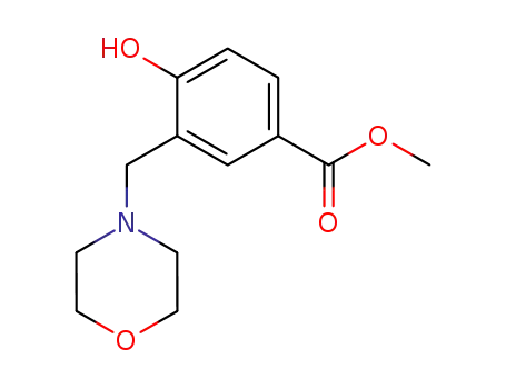 Benzoic acid, 4-hydroxy-3-(4-morpholinylmethyl)-, methyl ester
