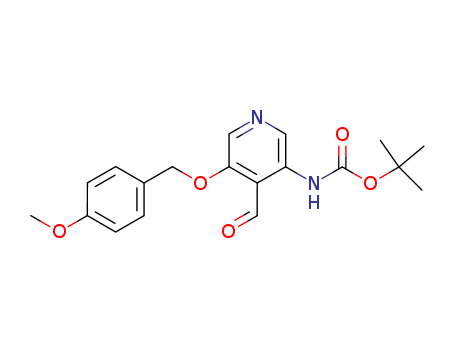Tert-butyl (4-formyl-5-((4-methoxybenzyl)oxy)pyridin-3-yl)carbamate