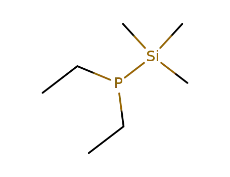 Molecular Structure of 1068-75-3 (Phosphine, diethyl(trimethylsilyl)-)