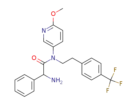 (R,S)-2-amino-N-(6-methoxy-pyridin-3-yl)-2-phenyl-N-[2-(4-trifluoromethyl-phenyl)-ethyl]-acetamide