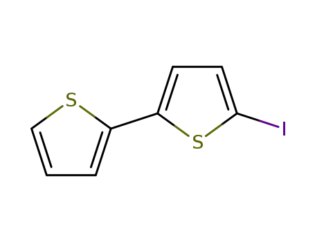 Molecular Structure of 3339-79-5 (2,2'-Bithiophene, 5-iodo-)