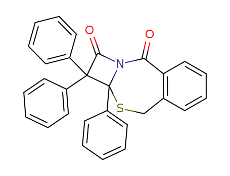 2,2,2a-triphenyl-2,2a-dihydro-4<i>H</i>-benzo[<i>e</i>]azeto[2,1-<i>b</i>][1,3]thiazepine-1,9-dione