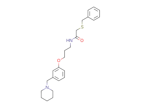 N-[3-{3-(piperidinomethyl)phenoxy}propyl]-2-(benzylthio)acetamide