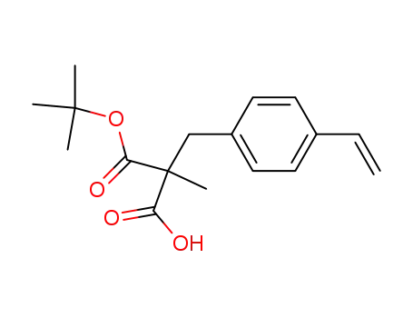 2-methyl-2-(4-vinyl-benzyl)-malonic acid mono-<i>tert</i>-butyl ester