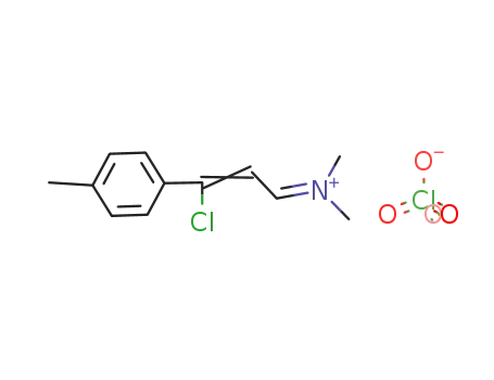 Molecular Structure of 7089-19-2 (Methanaminium,N-[3-chloro-3-(4-methylphenyl)-2-propenylidene]-N-methyl-, perchlorate)