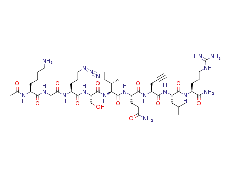 Nα-Ac-Lys-Gly-Nva(δ-N3)-Ser-Ile-Gln-Pra-Leu-Arg-NH2