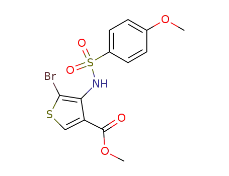 5-bromo-4-(4-methoxy-benzenesulfonylamino)-thiophene-3-carboxylic acid methyl ester