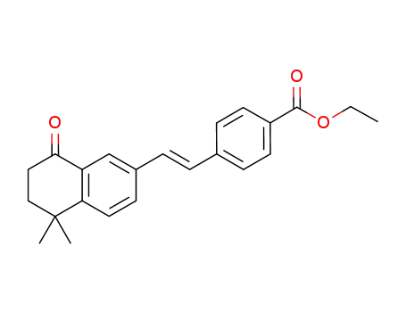 Benzoic acid,
4-[(1E)-2-(5,6,7,8-tetrahydro-5,5-dimethyl-8-oxo-2-naphthalenyl)ethenyl]
-, ethyl ester
