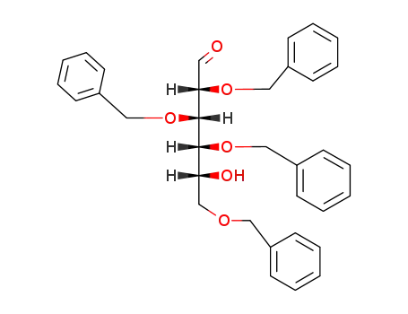 Molecular Structure of 38768-81-9 (2,3,4,6-Tetra-O-benzyl-D-glucopyranose)