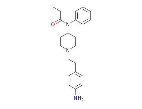Molecular Structure of 1169-73-9 (Propanamide, N-[1-[2-(4-aminophenyl)ethyl]-4-piperidinyl]-N-phenyl-)