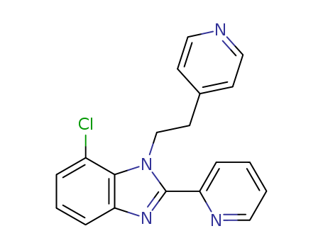 1H-Benzimidazole,7-chloro-2-(2-pyridinyl)-1-[2-(4-pyridinyl)ethyl]- cas  80477-83-4