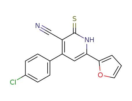 4-(4-Chloro-phenyl)-6-furan-2-yl-2-thioxo-1,2-dihydro-pyridine-3-carbonitrile