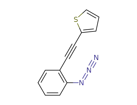 Molecular Structure of 1313215-29-0 (2-((2-azidophenyl)ethynyl)thiophene)