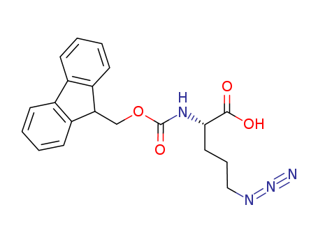 N-alpha-(9-Fluorenylmethyloxycarbonyl)-δ-azido-L-ornithine, N-alpha-(9-Fluorenylmethyloxycarbonyl)-delta-azido-L-norvaline, (S)-2-(9-Fluoren-ylmethyloxycarbonylamino)-5-azidopentanoic acid