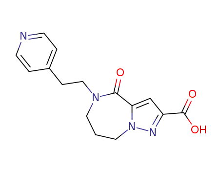 [5,6,7,8-tetrahydro-4-oxo-5-[2-(pyridin-4-yl)ethyl]-4H-pyrazolo[1,5-a][1,4]diazepin-2-yl]carboxylic acid